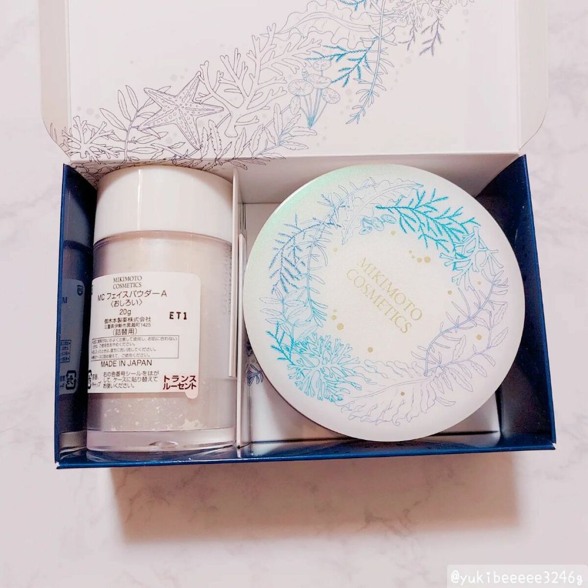 フェイスパウダーセット/ミキモト コスメティックス/ルースパウダーを使ったクチコミ(2枚目)