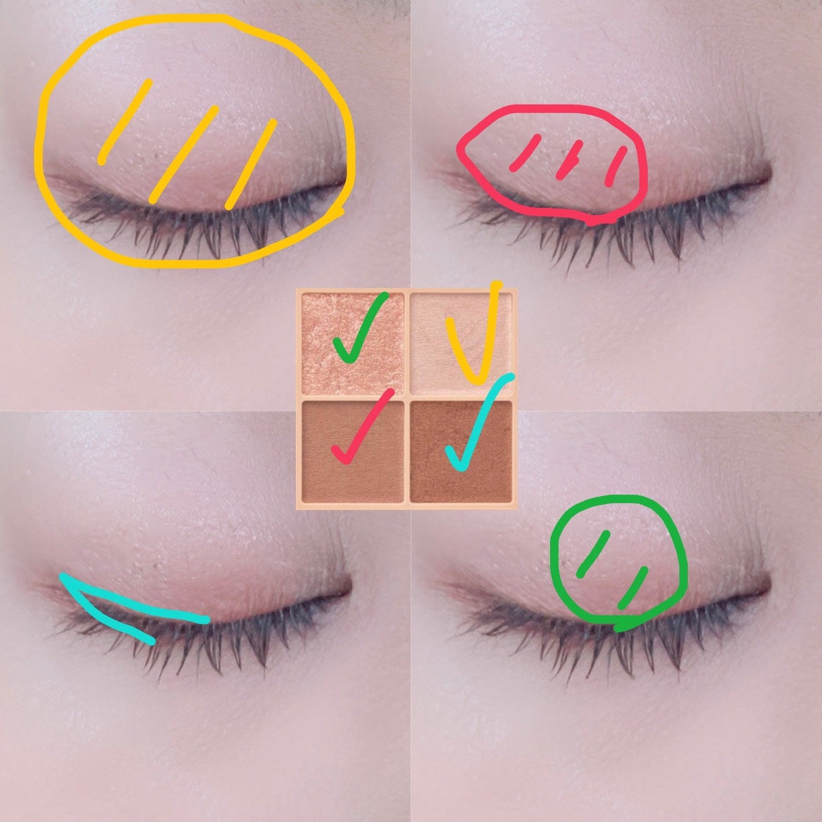 ベージュトーンアイシャドウ/CEZANNE/アイシャドウパレットを使ったクチコミ(2枚目)