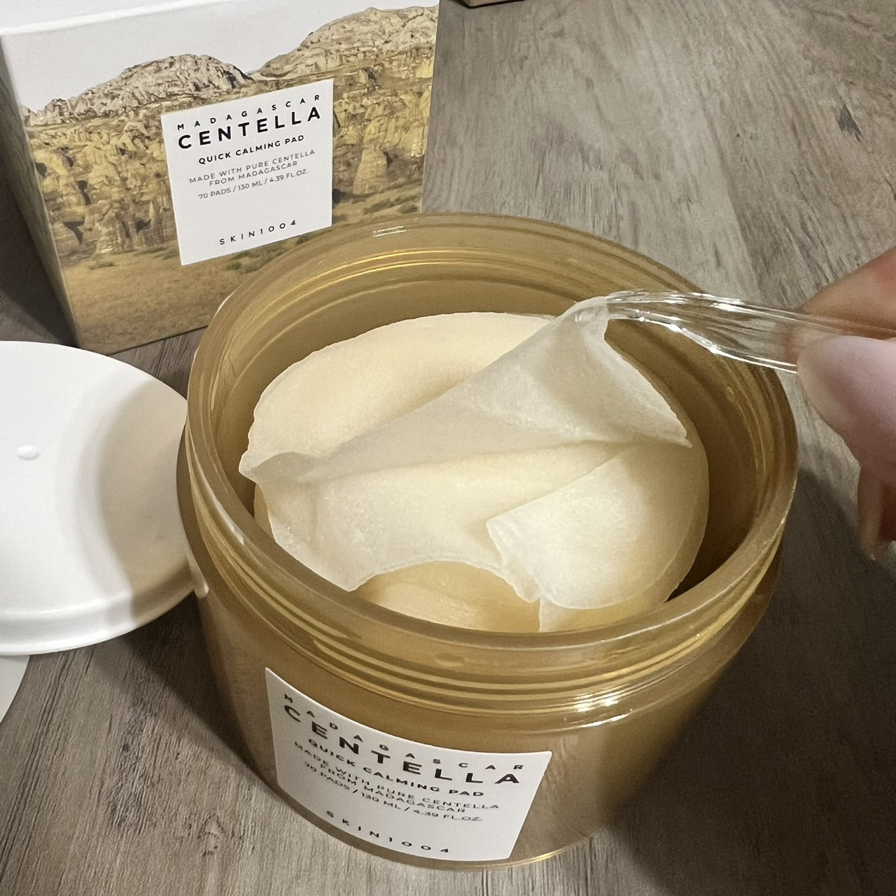 センテラ クイックカーミングパッド/SKIN1004/トナーパッドを使ったクチコミ（2枚目）