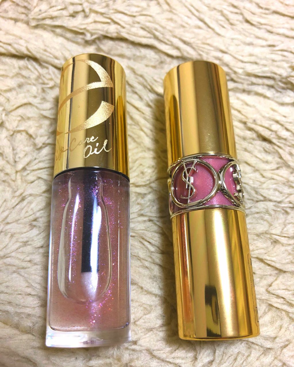 ルージュ ヴォリュプテ シャイン/YVES SAINT LAURENT BEAUTE/口紅を使ったクチコミ(1枚目)