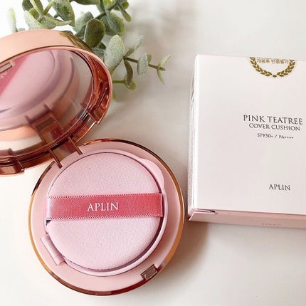 ピンクティーツリーカバークッション/APLIN/クッションファンデーションを使ったクチコミ(4枚目)