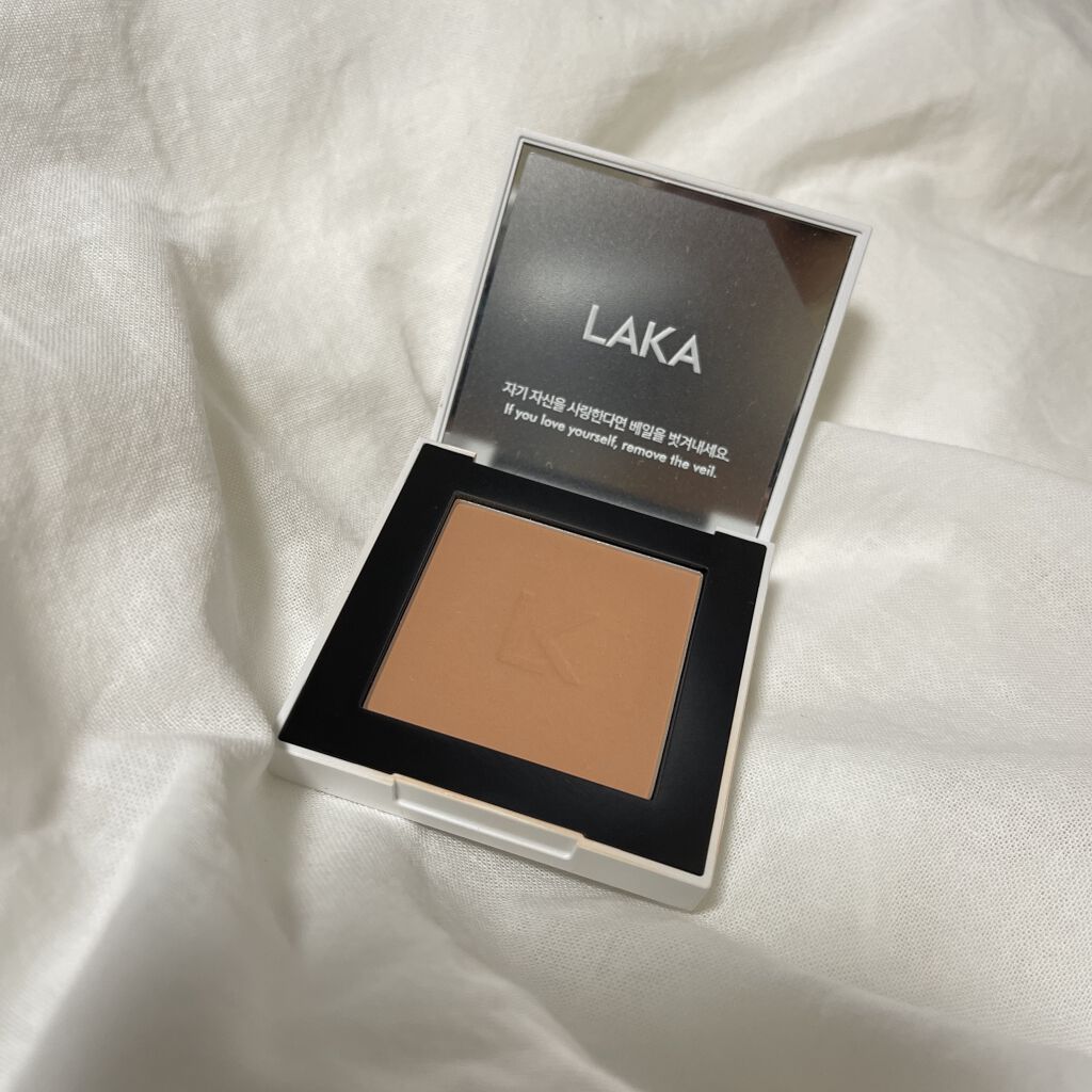 ジャストチーク/Laka/パウダーチークを使ったクチコミ（2枚目）