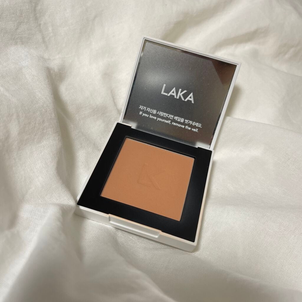 ジャストチーク/Laka/パウダーチークを使ったクチコミ(2枚目)