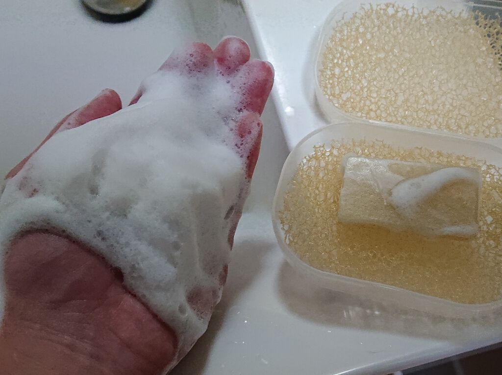 はるほのかお茶せっけん/肌をうるおす保湿スキンケア/洗顔石鹸を使ったクチコミ（3枚目）