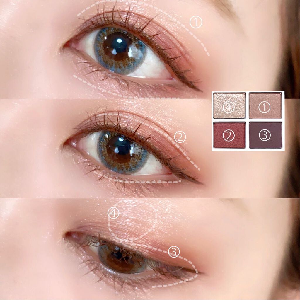 シャルマン・フルラージュ アイシャドウ 02 ペッシェ シャルマン/Witch's Pouch/アイシャドウパレットを使ったクチコミ（3枚目）