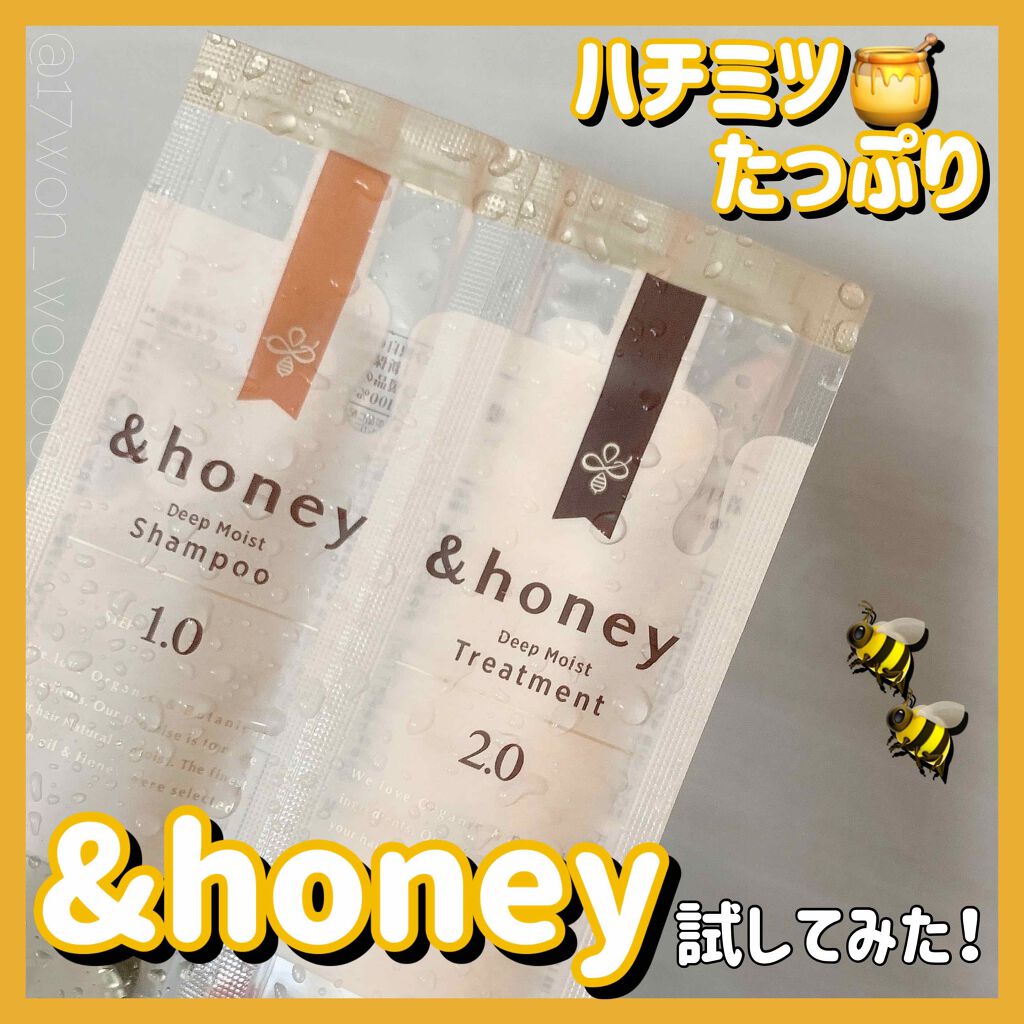 ディープモイスト シャンプー1.0/ヘアトリートメント2.0/&honey/市販シャンプーを使ったクチコミ(1枚目)