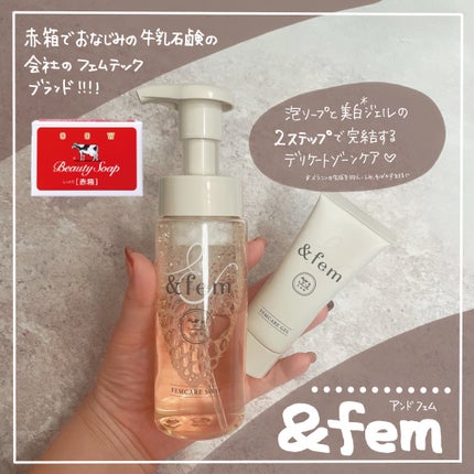 アンドフェム フェムケア泡ソープ/&fem/デリケートゾーンケアを使ったクチコミ(1枚目)