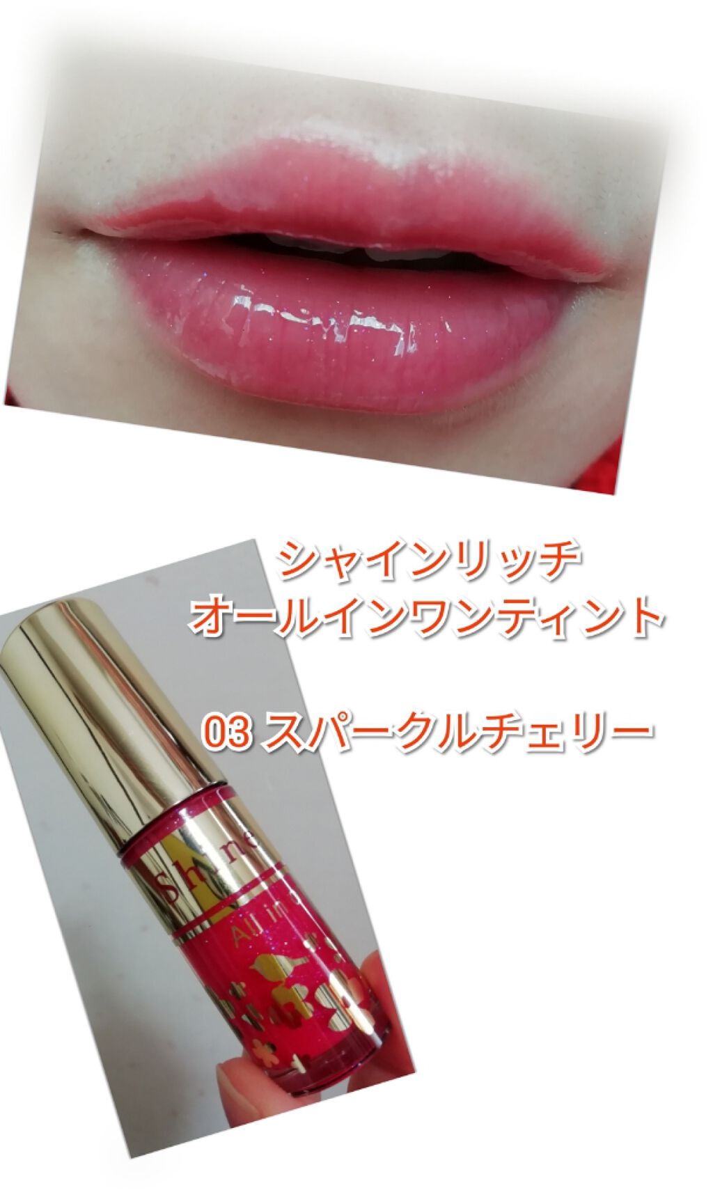 オールインワンティント/シャインリッチ/リップティントを使ったクチコミ（1枚目）