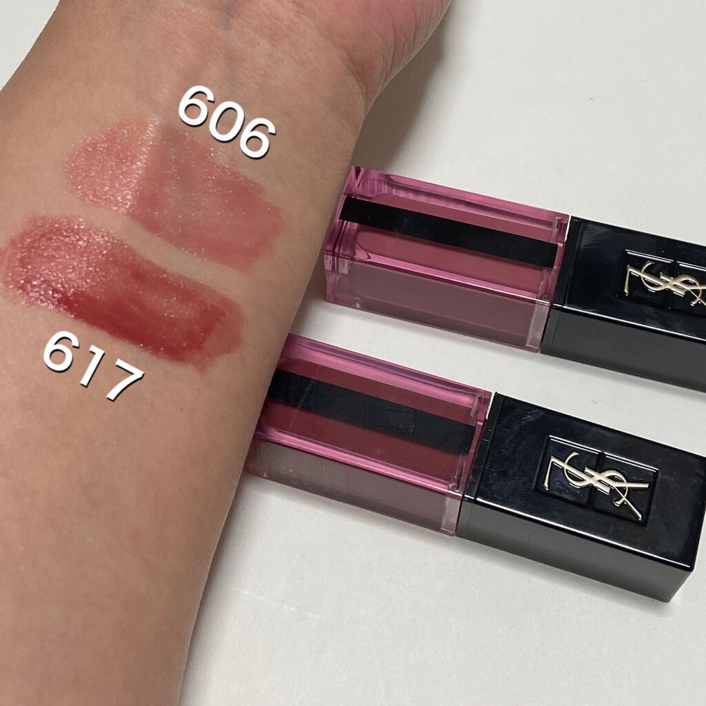 ルージュ ピュールクチュール ヴェルニ ウォーターステイン/YVES SAINT LAURENT BEAUTE/口紅を使ったクチコミ(2枚目)