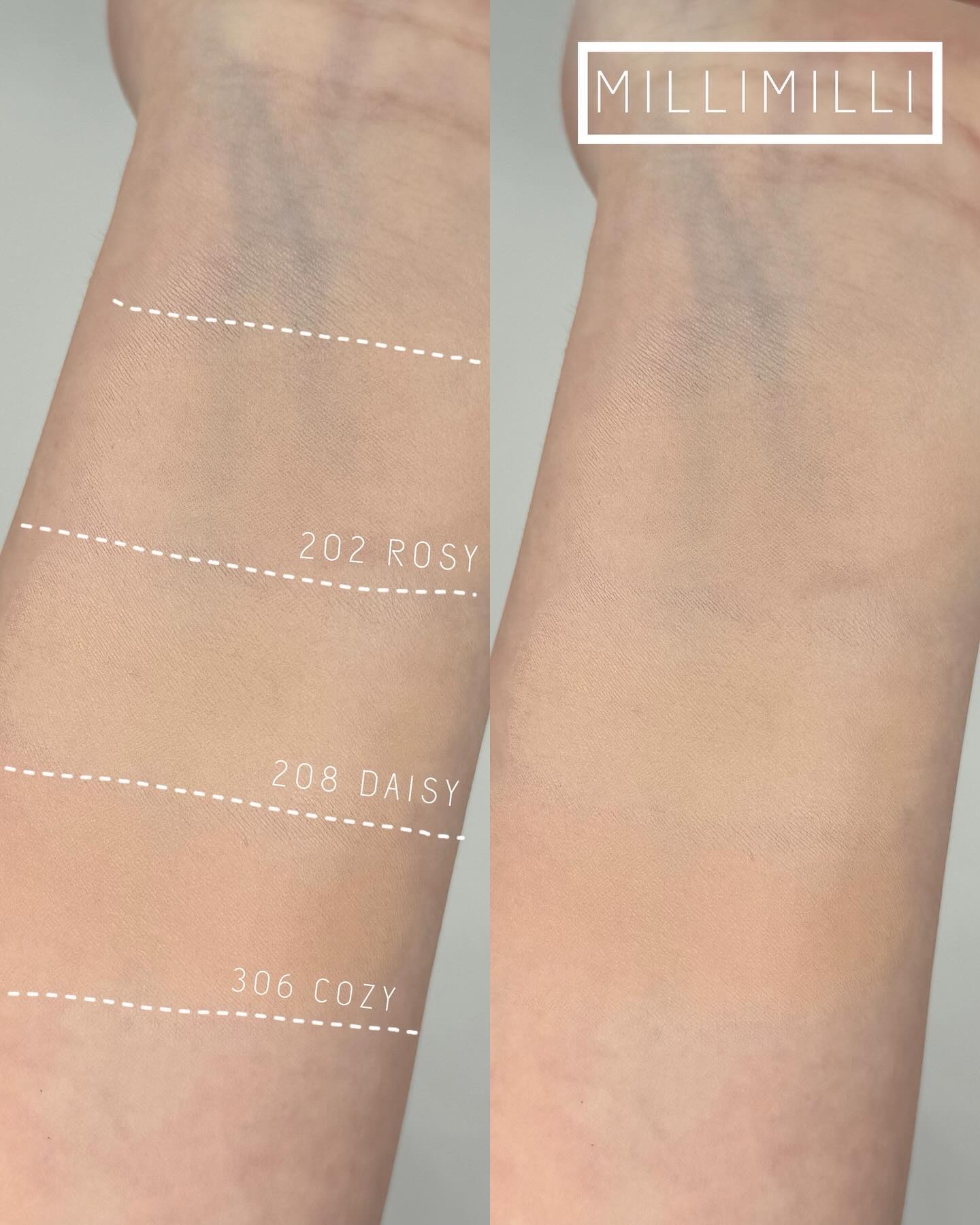 ツートンクッション/MILLIMILLI/クッションファンデーションを使ったクチコミ（3枚目）