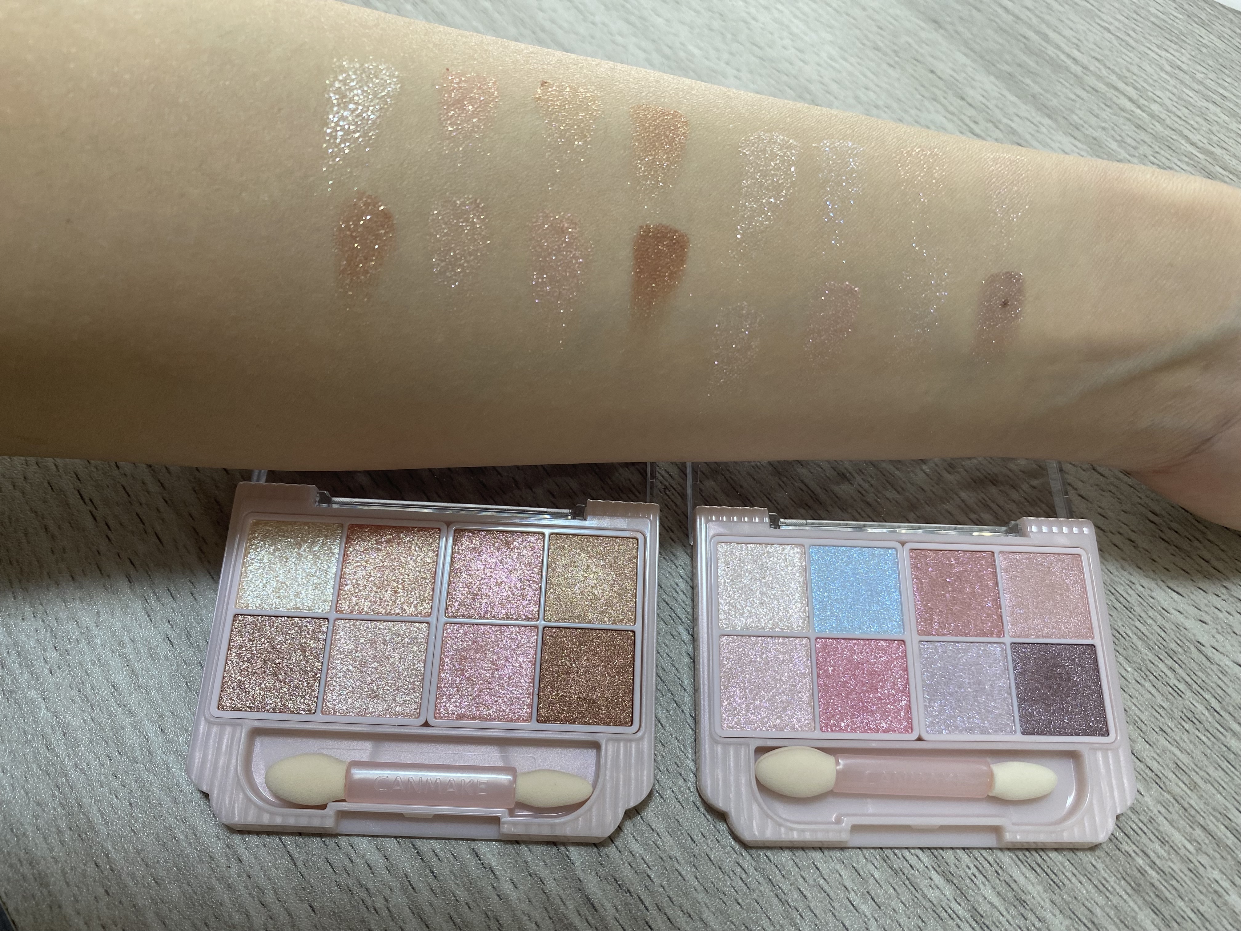 プティパレットアイズ（スパークリングタイプ）/キャンメイク/アイシャドウを使ったクチコミ（3枚目）