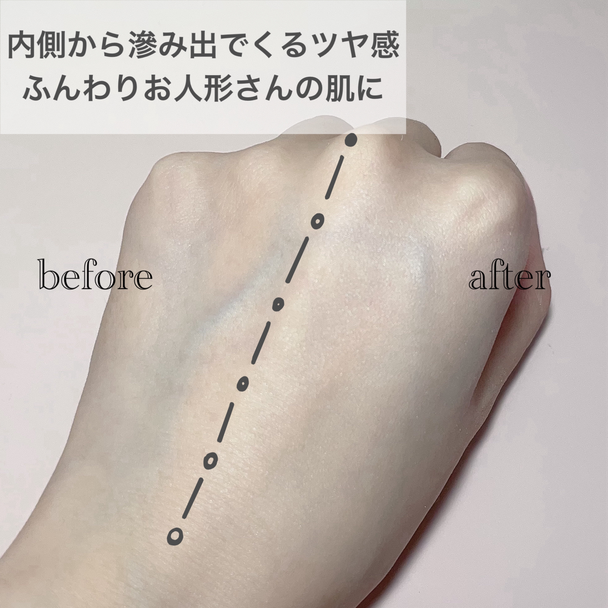 グロウシフォン セラムフィルター 200 light /JILL STUART/パウダーファンデーションを使ったクチコミ（3枚目）