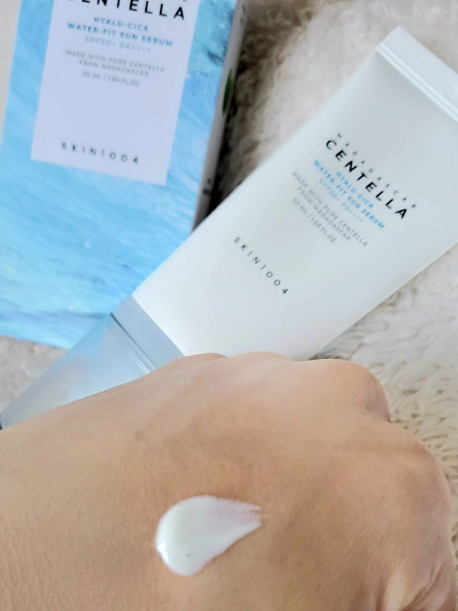 ヒアルーシカ ウォーターフィット サンセラム/SKIN1004/日焼け止めローションを使ったクチコミ（3枚目）