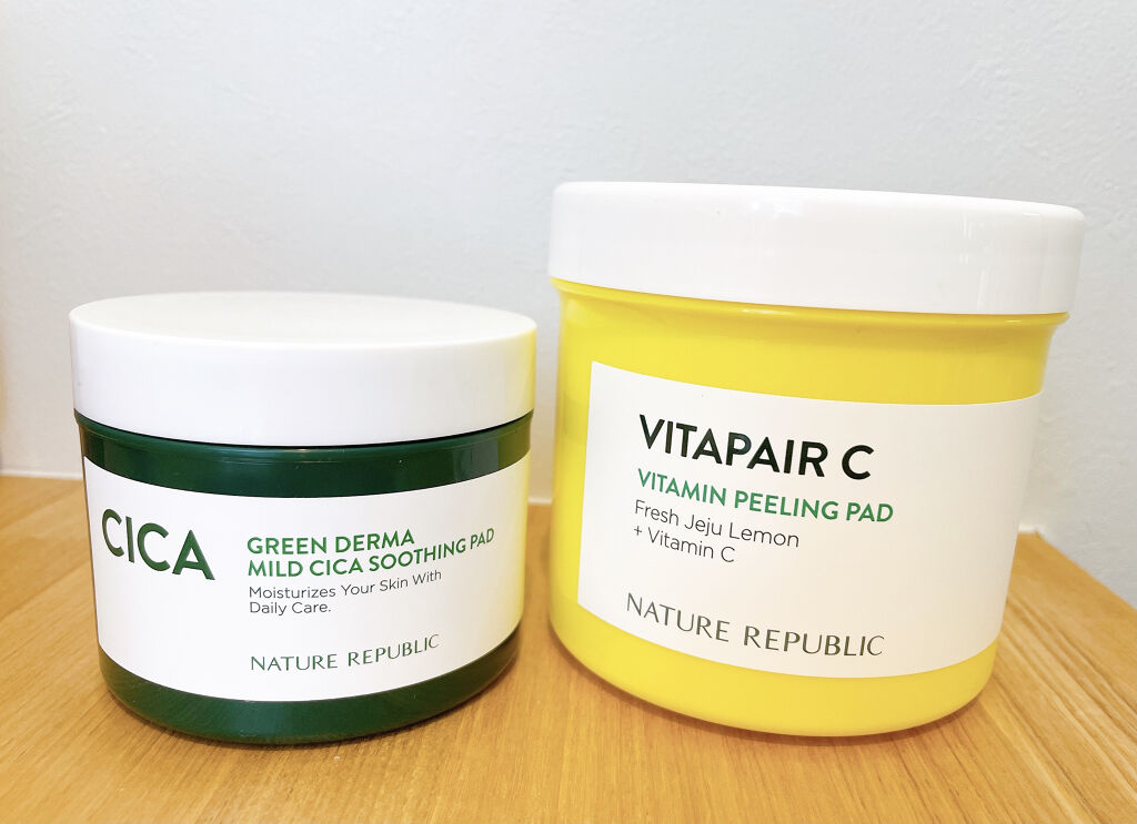 グリーンダーマCICAエッセンシャルパッド/ネイチャーリパブリック/トナーパッドを使ったクチコミ（1枚目）