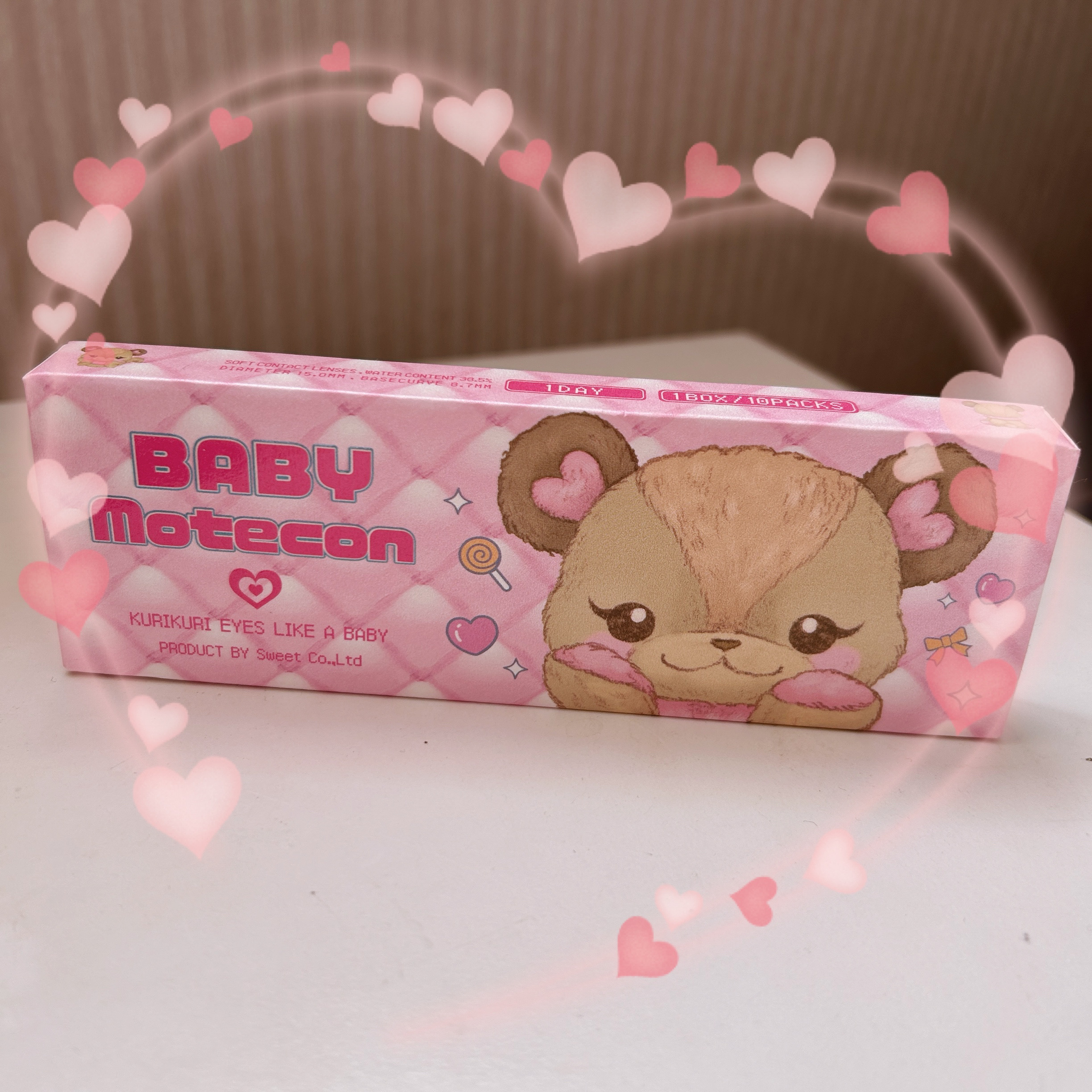 ベイビーモテコン/モテコン/カラーコンタクトレンズを使ったクチコミ（1枚目）