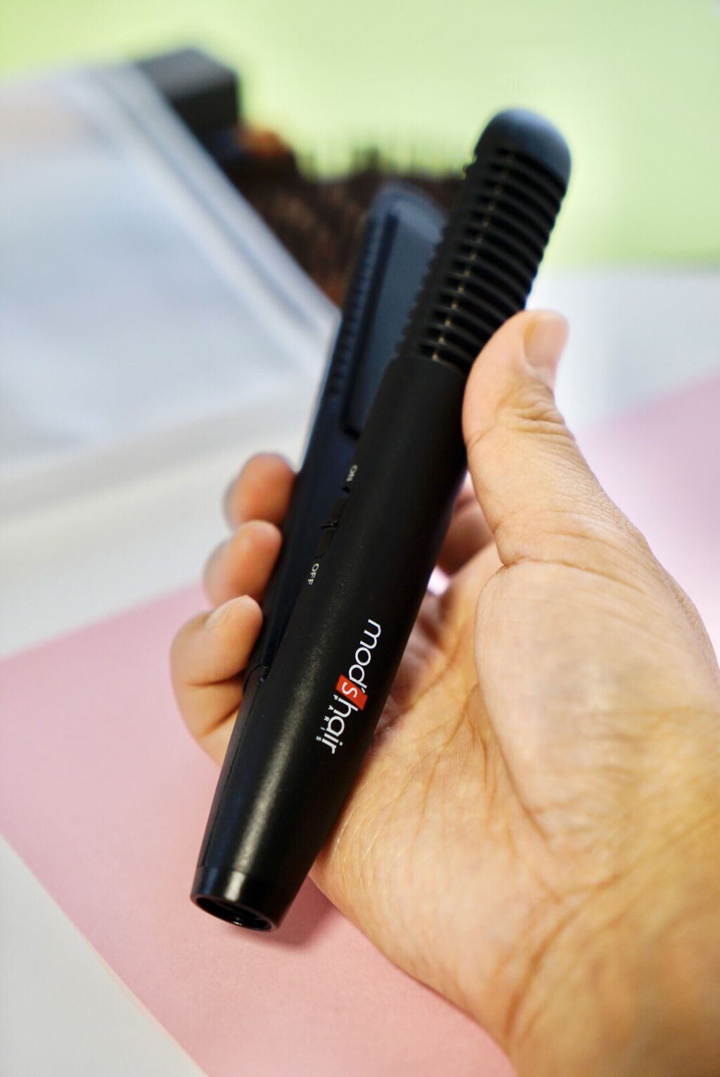 スタイリッシュ モバイルヘアアイロンプラス MHS-1240-K/mod's hair/ストレートアイロンを使ったクチコミ（3枚目）