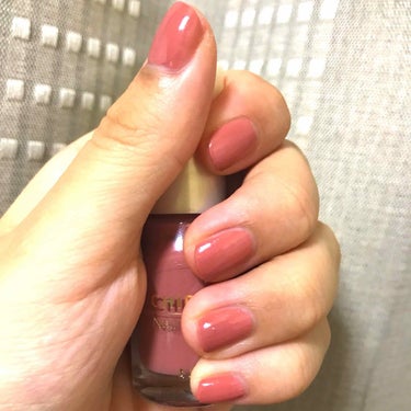 ちふれ ネイルエナメル
243番
350円くらい🙆‍♀️◎


新しいネイル欲しくて買ってしまった💅💕
ピンクだけど秋っぽくていい感じ（＾Ｏ＾）🍁
若干ゴールド？がかってる〜
個人的には、もうちょいゴー