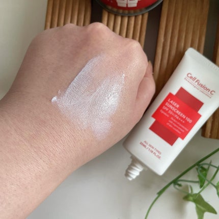 レーザーサンスクリーン 100/Cell Fusion C(セルフュージョンシー)/日焼け止めクリームを使ったクチコミ(6枚目)