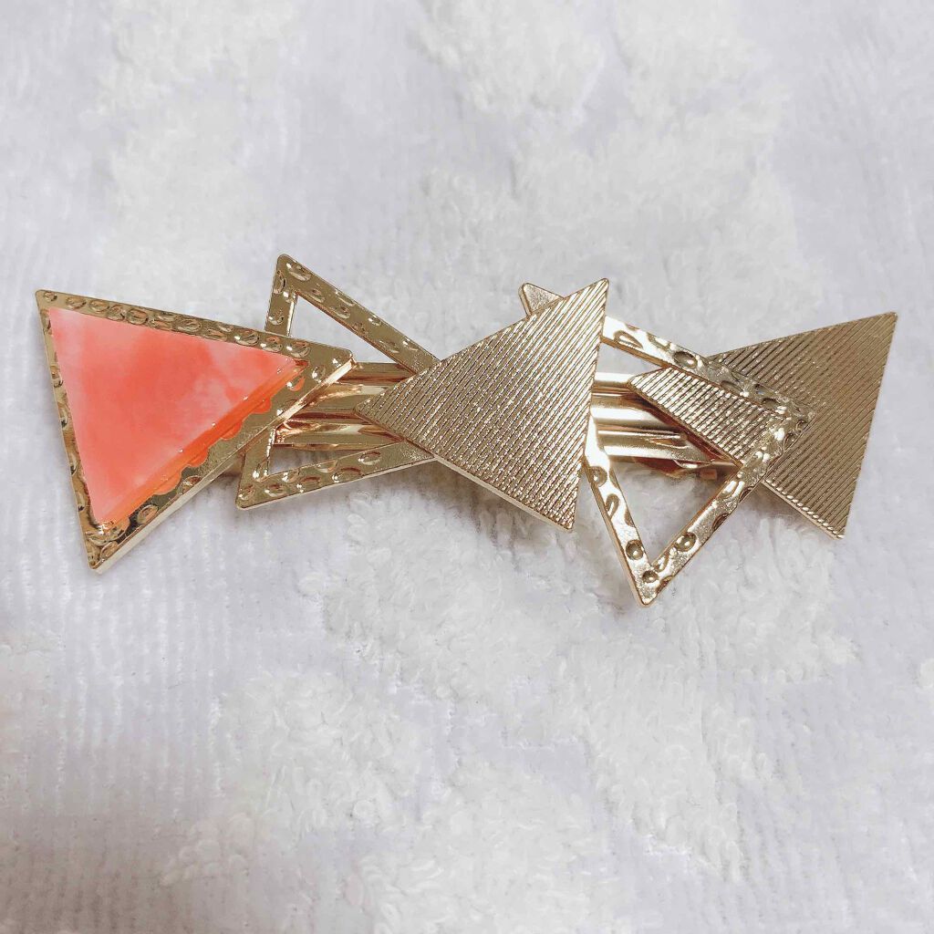 セリア バレッタ トライアングル シンプルカラー/セリア/その他化粧小物を使ったクチコミ(2枚目)