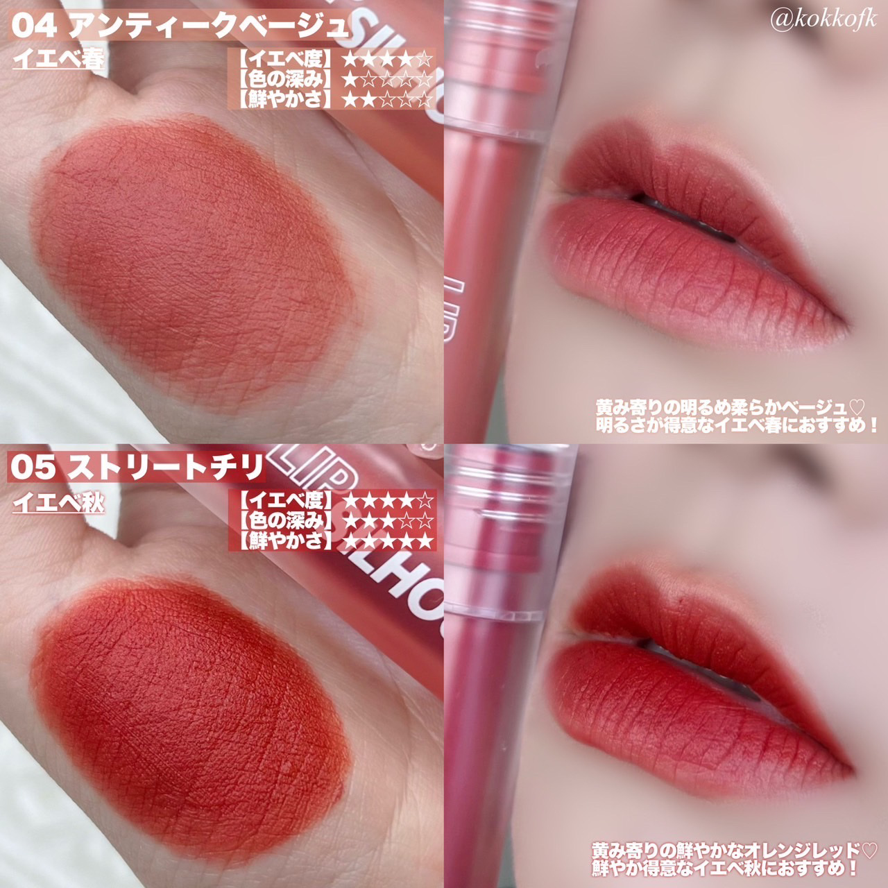 リップシルエットマットベルベットティント/i’m meme/リップティントを使ったクチコミ（3枚目）