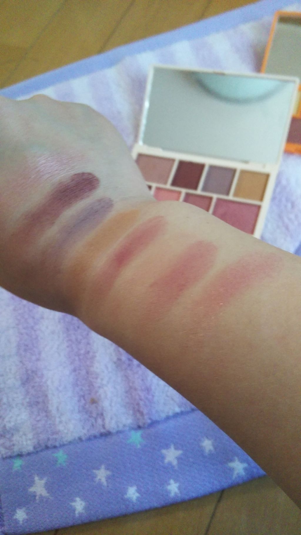 ミニチョコレートアイシャドウパレット/MAKEUP REVOLUTION/アイシャドウパレットを使ったクチコミ（2枚目）