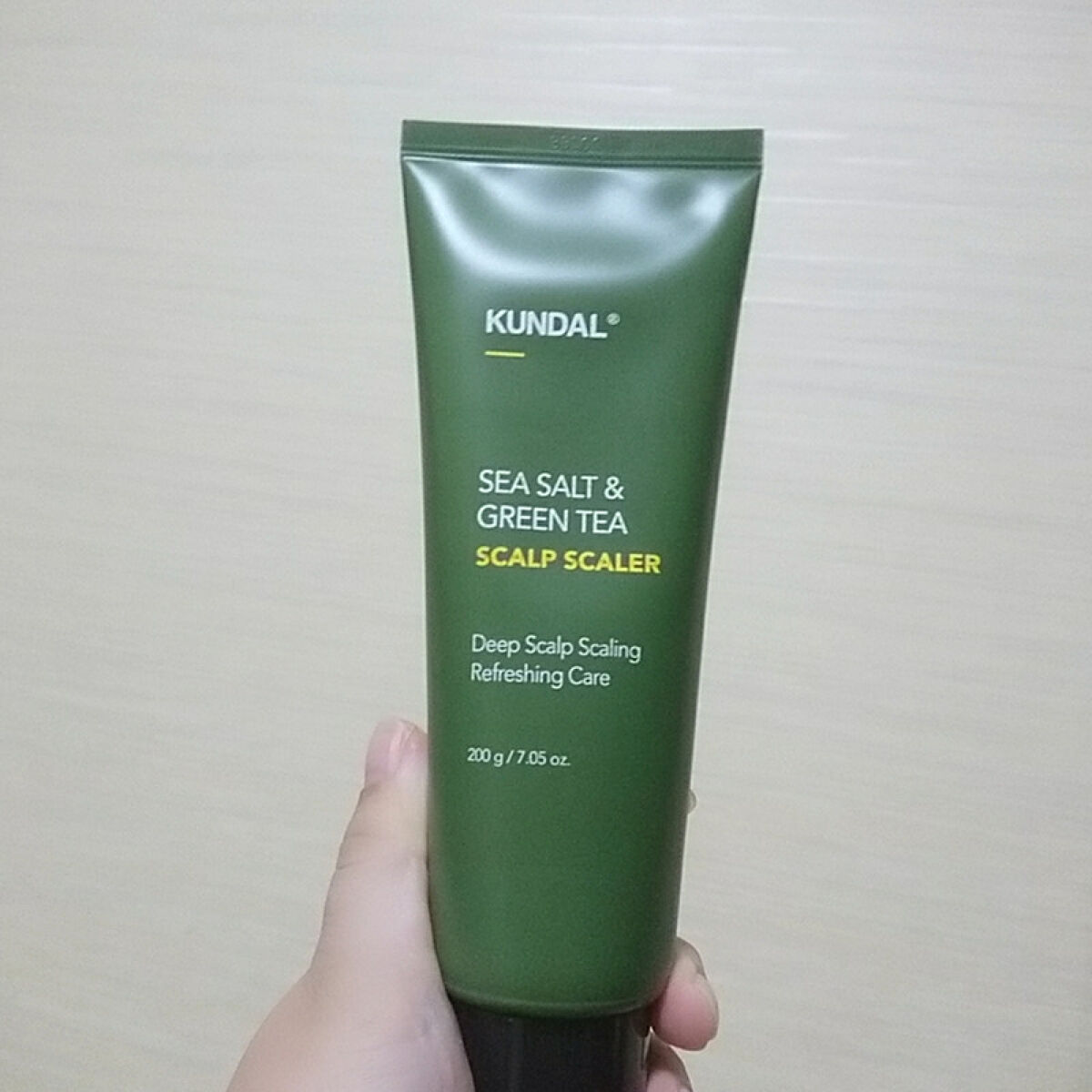 シーソルト＆グリーンティー　スカルプスケーラー/KUNDAL/ヘッドスクラブを使ったクチコミ（1枚目）