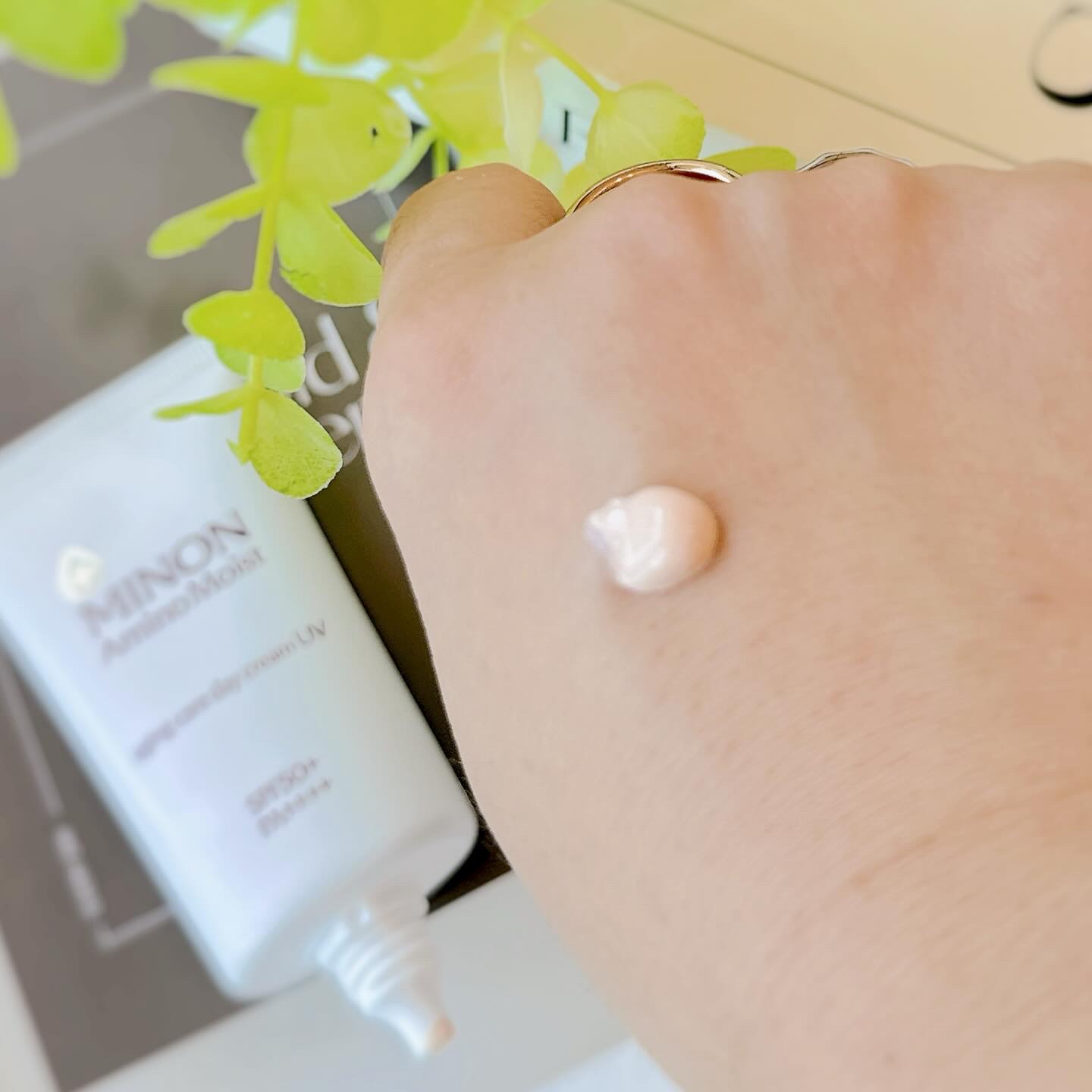 ミノン アミノモイスト エイジングケア デイクリームUV/ミノン/日焼け止めクリームを使ったクチコミ（3枚目）