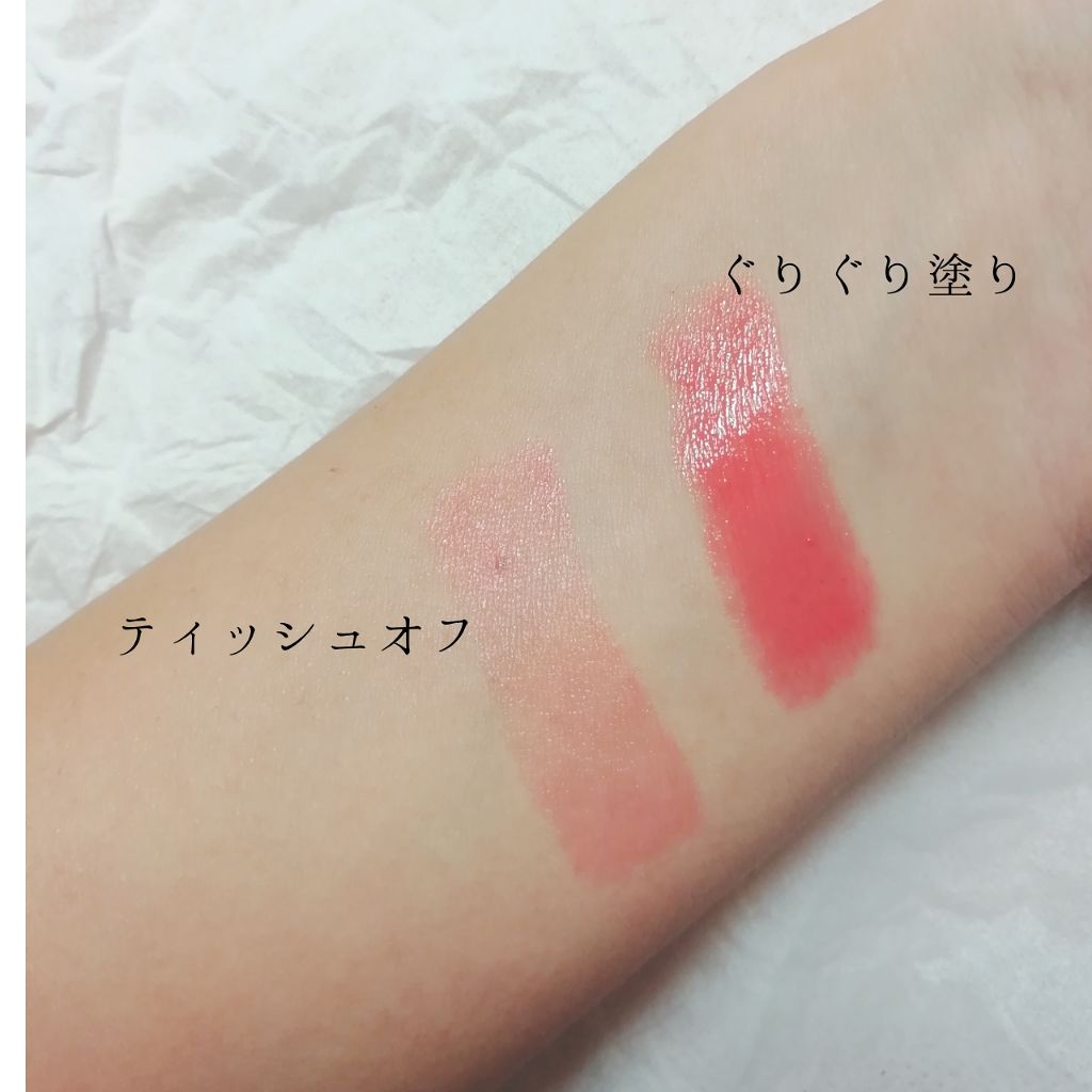 ラスティンググロスリップ/CEZANNE/口紅を使ったクチコミ（2枚目）