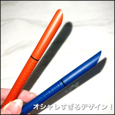 ウルトラカラー アイライナー NV-2 ポップなスモーキーブルー/MAYBELLINE NEW YORK/リキッドアイライナーを使ったクチコミ（3枚目）