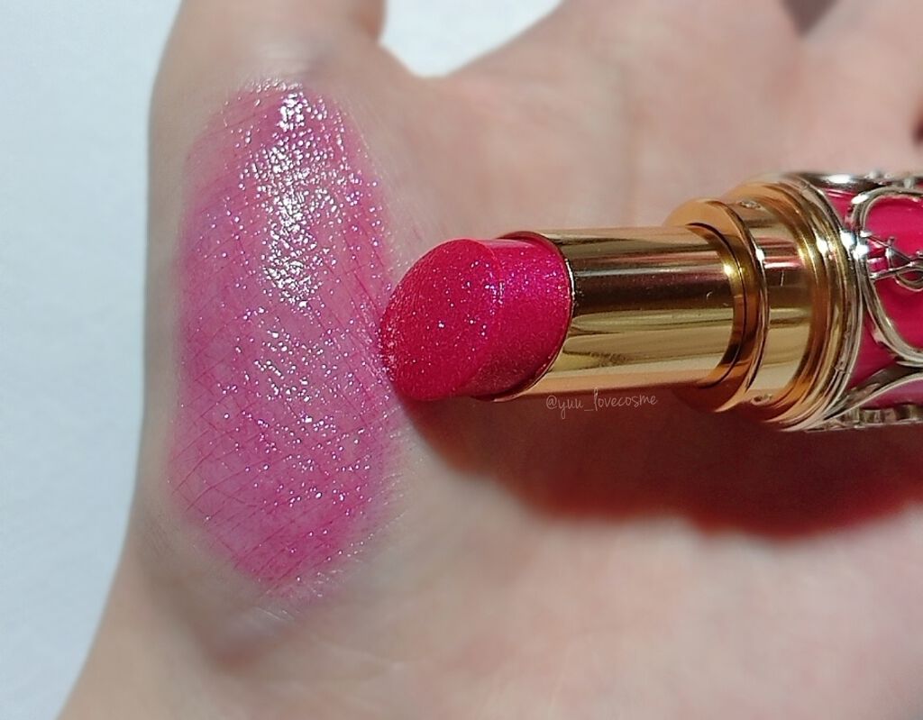 ルージュ ヴォリュプテ シャイン/YVES SAINT LAURENT BEAUTE/口紅を使ったクチコミ(3枚目)