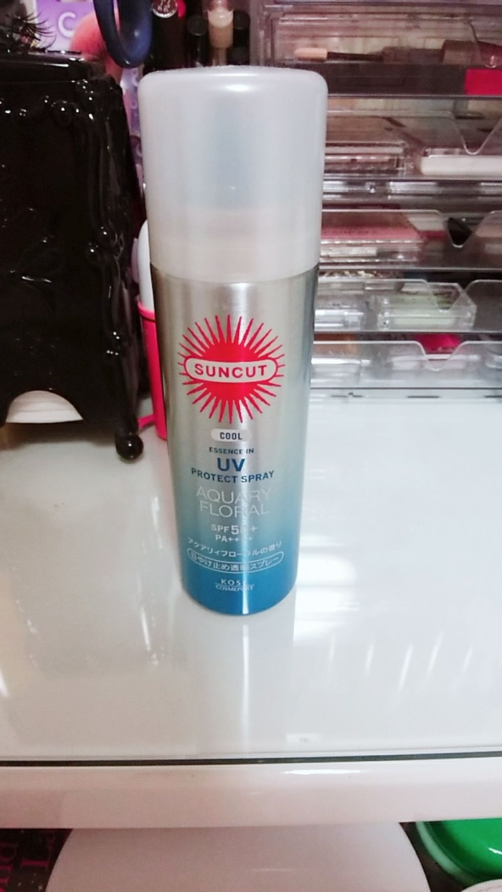 日やけ止め透明スプレー（アクアリィフローラル）/サンカット®/日焼け止めミスト・スプレーを使ったクチコミ（1枚目）