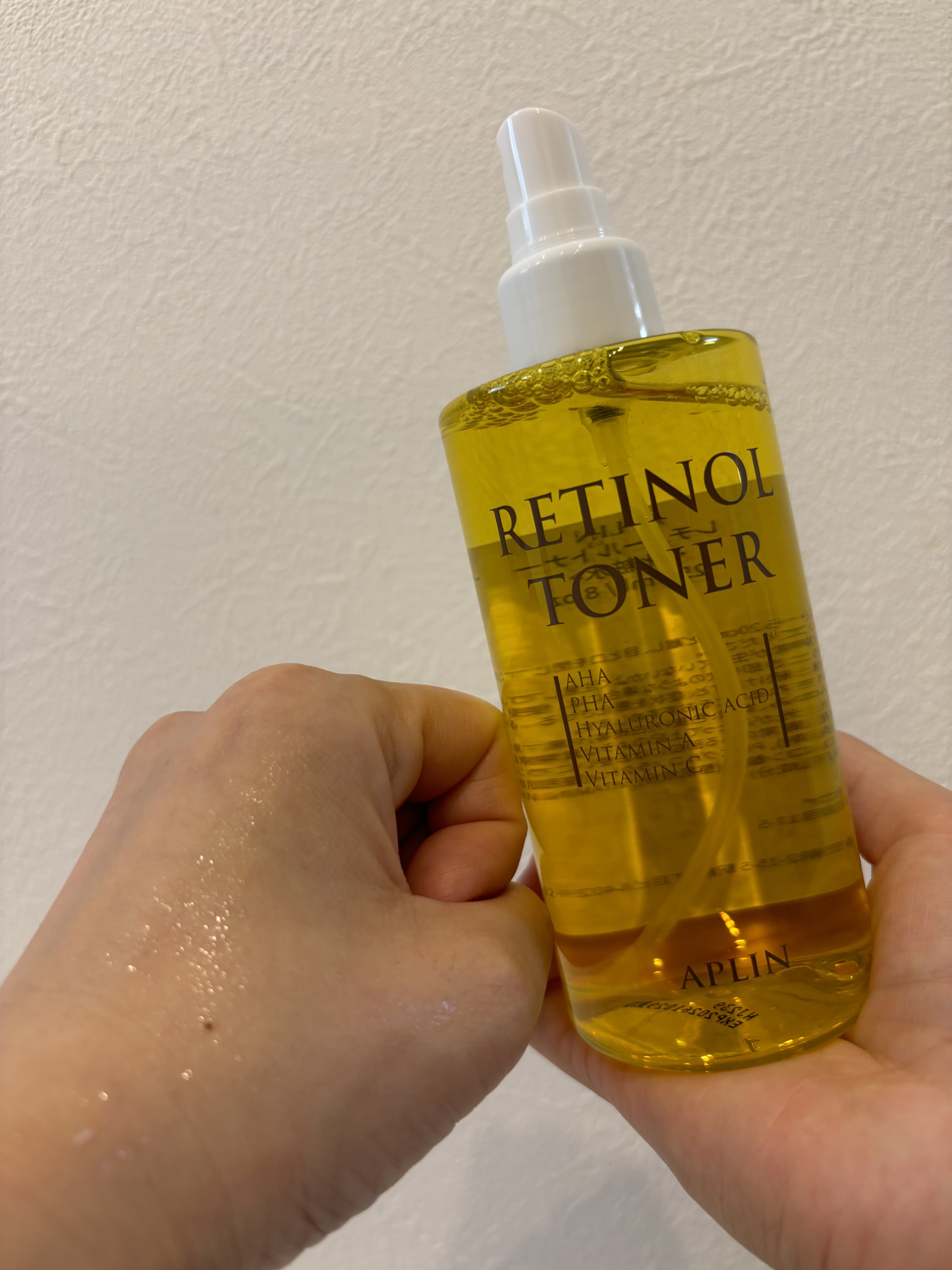 レチノールトナー/APLIN/ミスト状化粧水を使ったクチコミ（2枚目）