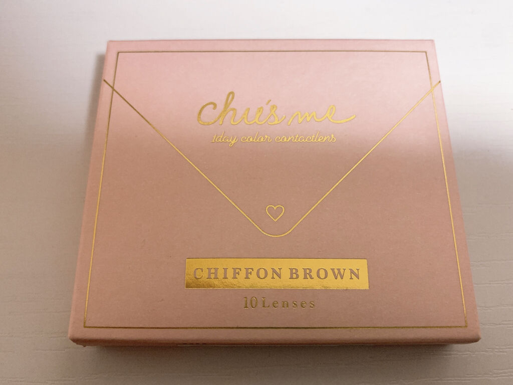Chu's me 1day シフォンブラウン/Chu's me/ワンデー（１DAY）カラコンを使ったクチコミ（1枚目）