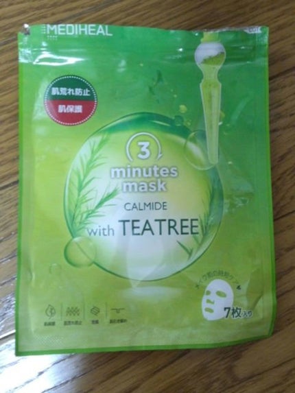 3ミニッツマスク:カーマイド with ティーツリー/MEDIHEAL/シートマスク・パックを使ったクチコミ(1枚目)