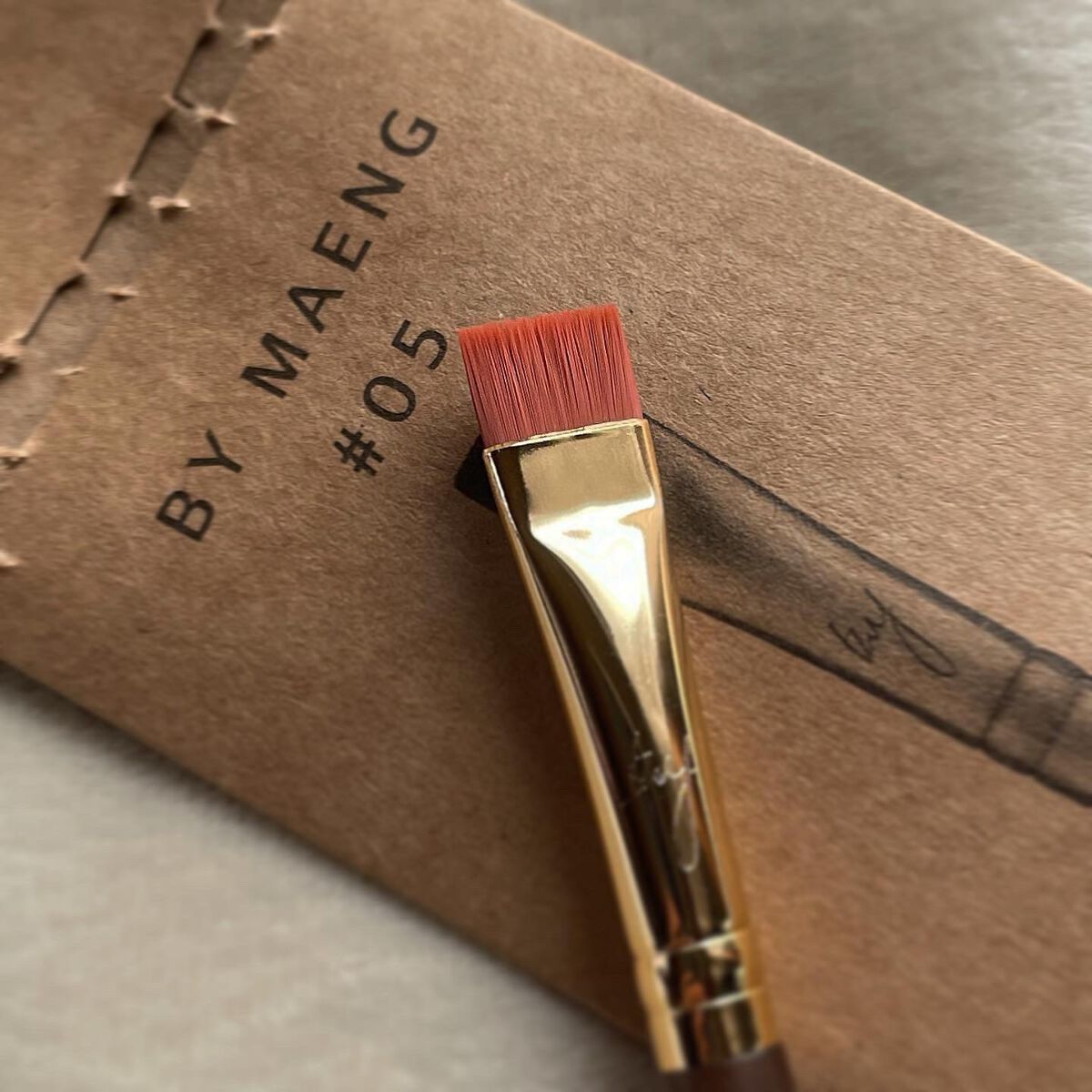 BY MAENG #05 Flat Eye Shadow Brush/SOOA DOR/メイクブラシを使ったクチコミ(1枚目)