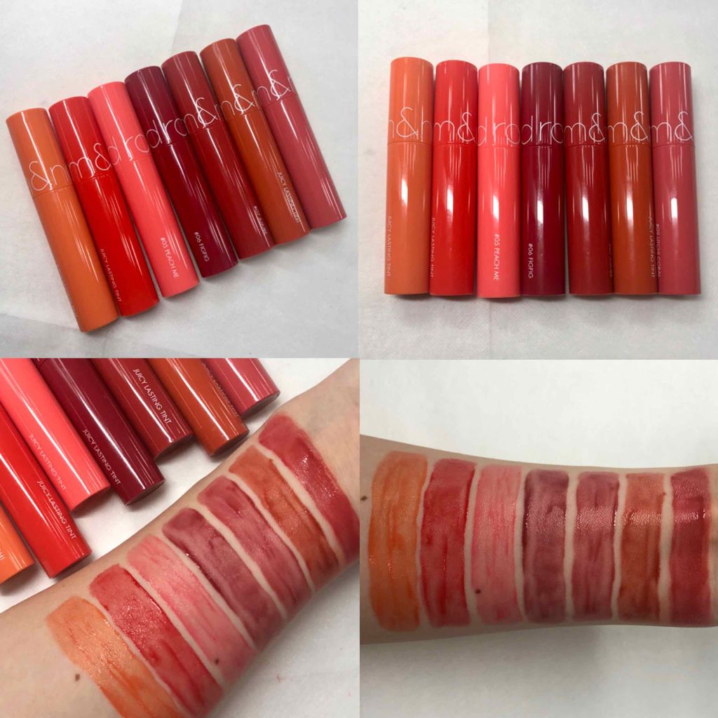 ジューシーラスティングティント/rom&nd/リップティントを使ったクチコミ(4枚目)