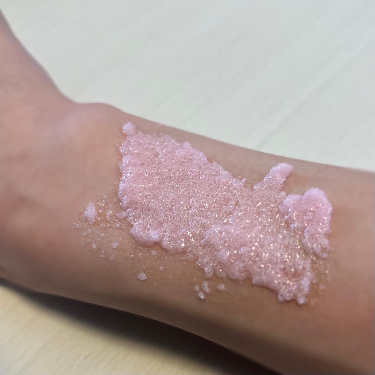 Q+Me スウィート ボム タラソ スクラブ/AGARISM/バスト・ヒップケアを使ったクチコミ（3枚目）