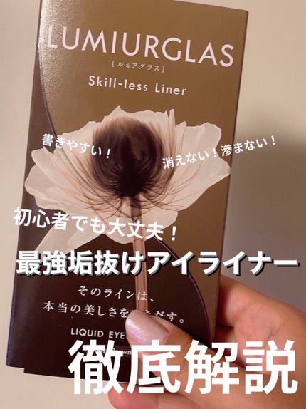 スキルレスライナー/LUMIURGLAS/リキッドアイライナーを使ったクチコミ(1枚目)