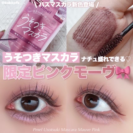 ピメル うそつきマスカラ 【限定】透け感モーヴピンク/pdc/マスカラを使ったクチコミ(1枚目)