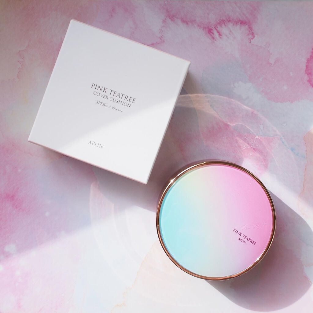 ピンクティーツリーカバークッション/APLIN/クッションファンデーションを使ったクチコミ（2枚目）