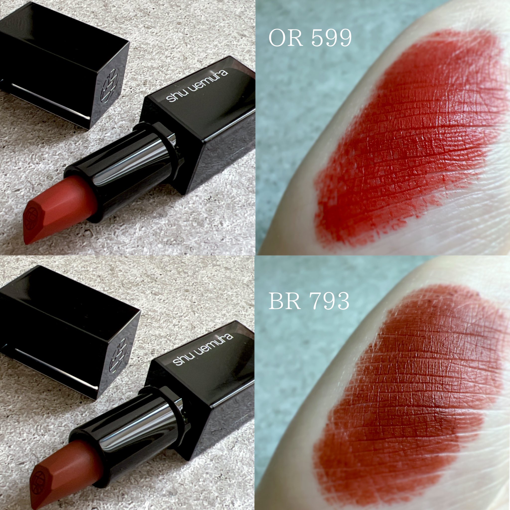 キヌ ルージュ マット/shu uemura/口紅を使ったクチコミ（2枚目）