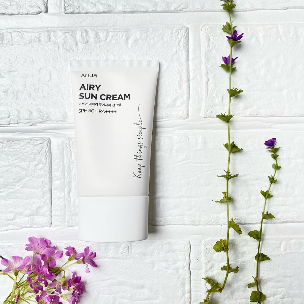 エアリーサンクリーム SPF50+PA++++/Anua/日焼け止めクリームを使ったクチコミ（1枚目）