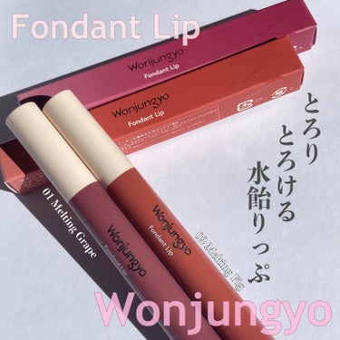 Wonjungyo
Fondant Lip ¥1,430(税込)
01 Melting Grape
02 Melting Fig


Wonjungyoのコスメを初めて購入しました！


体温でとろける