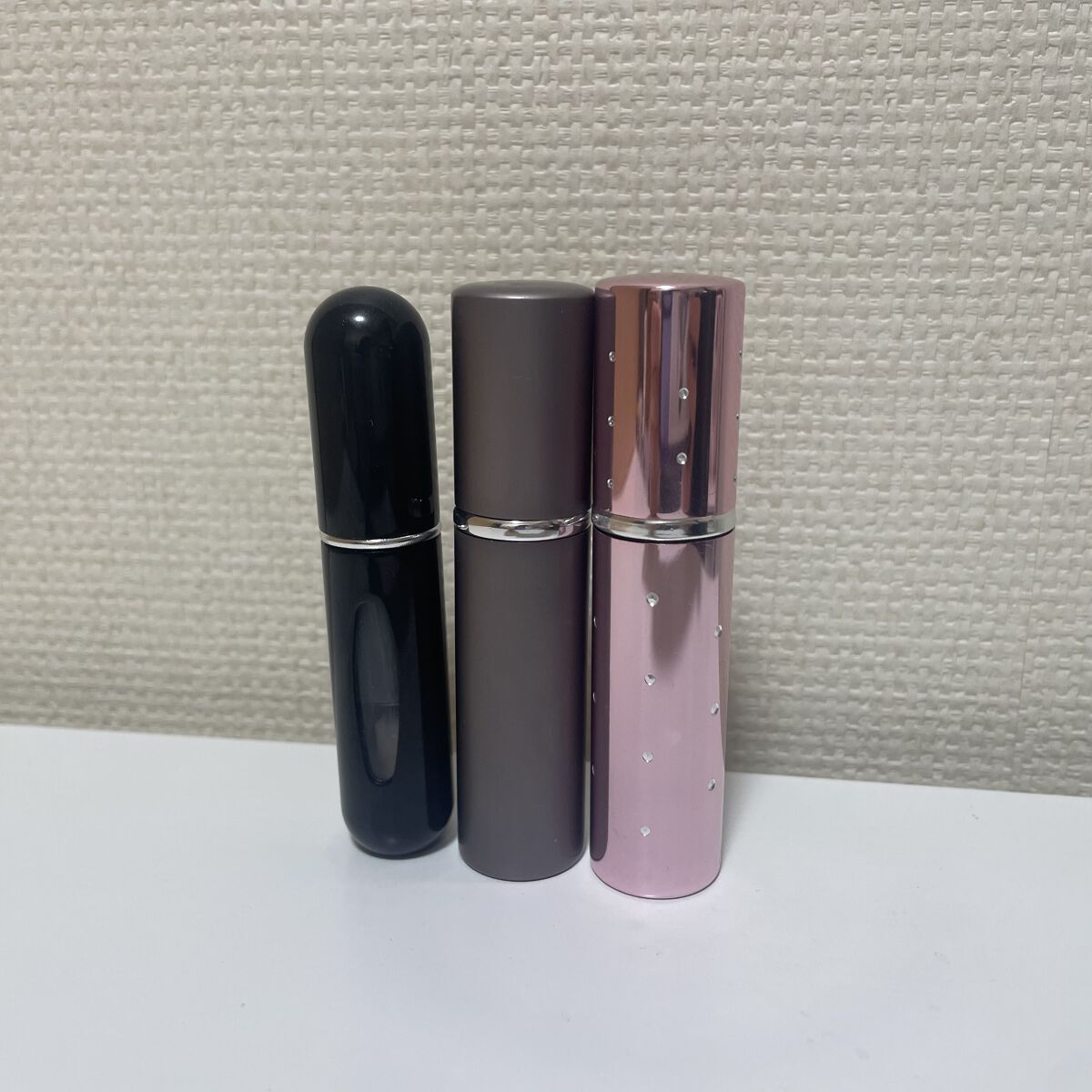 フラワーストーン付 香水スプレー容器/DAISO/その他化粧小物を使ったクチコミ（1枚目）