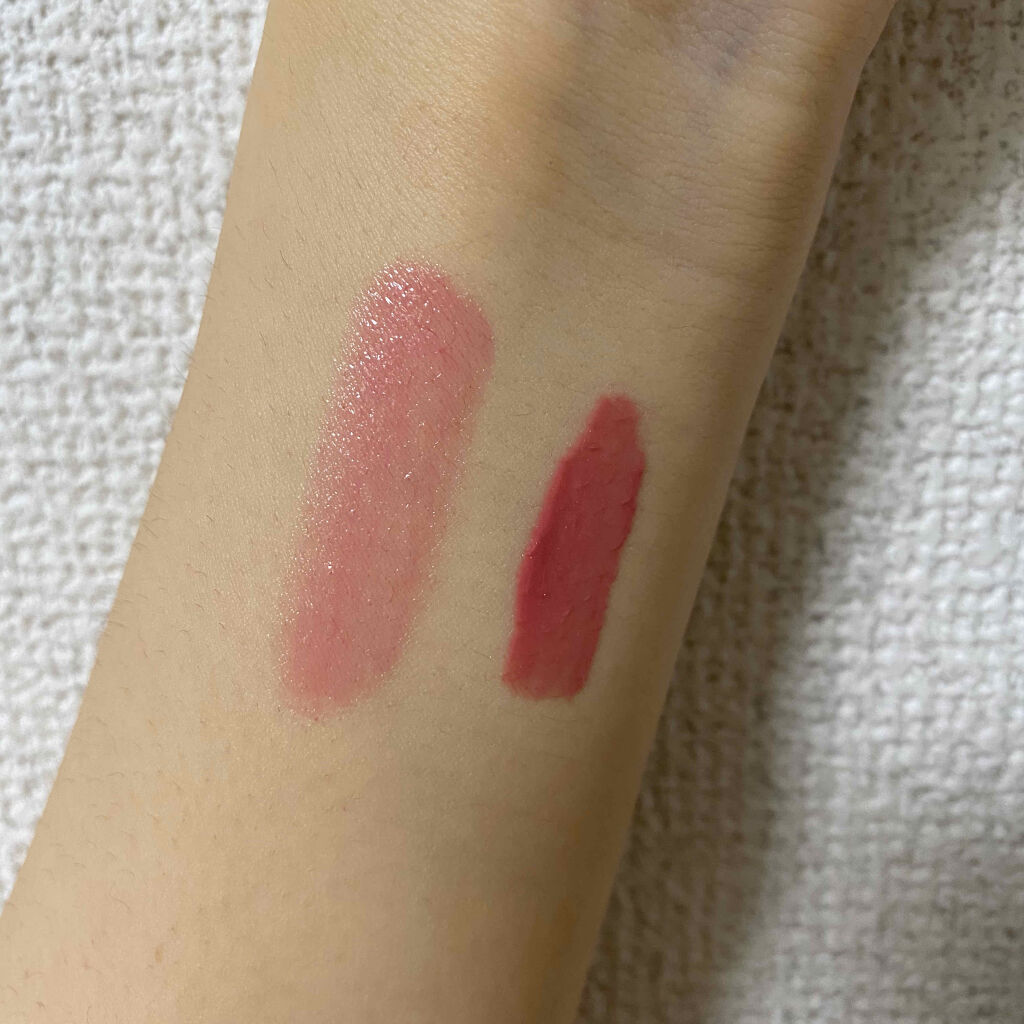 ラスティンググロスリップ/CEZANNE/口紅を使ったクチコミ（2枚目）