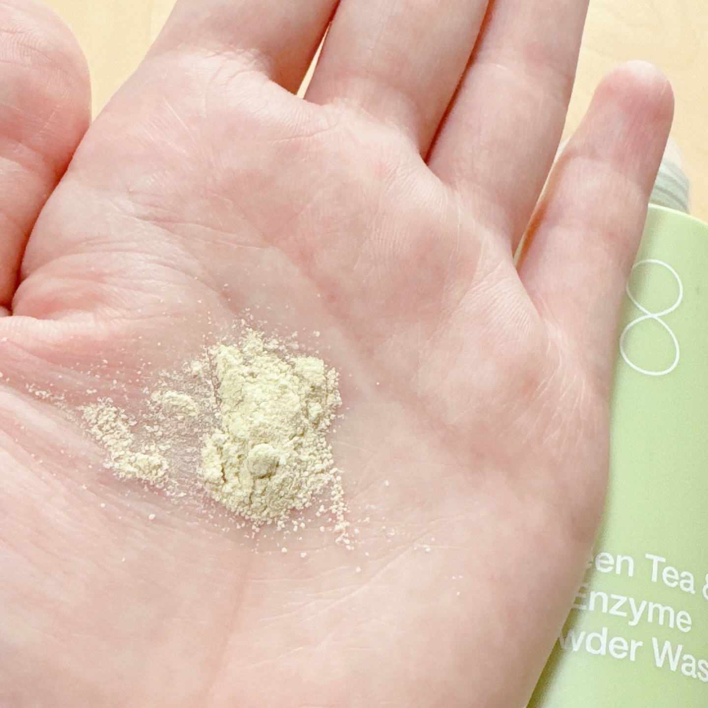 グリーンティー&エンザイムパウダーウォッシュ/By Wishtrend/洗顔パウダーを使ったクチコミ（2枚目）