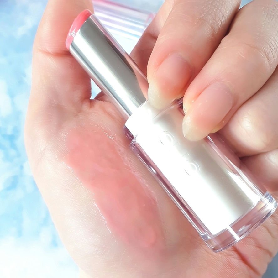 クリスタル  グラム バーム 01 HONEY PEACH/CLIO/口紅・グロス・リップライナー・リップケアを使ったクチコミ（2枚目）