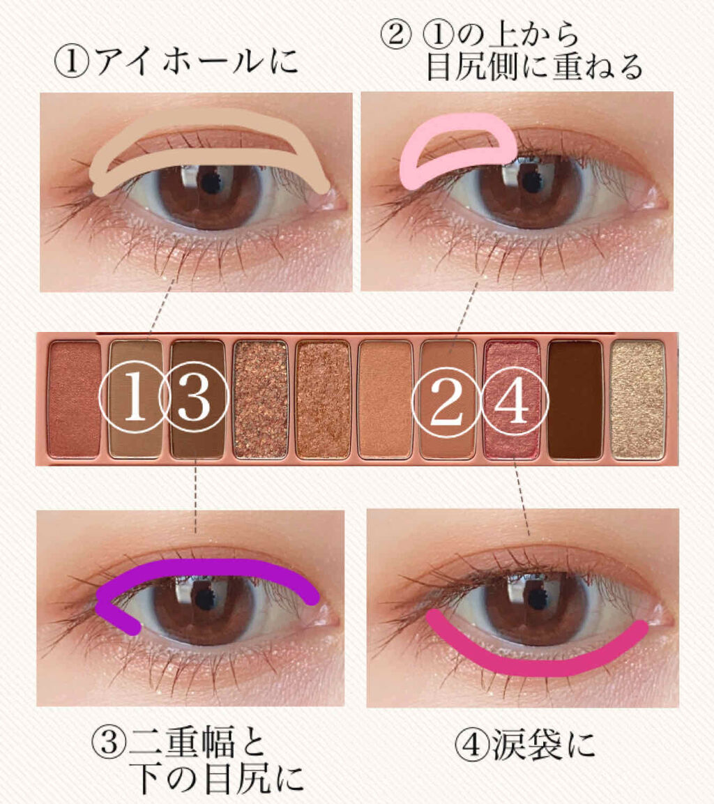 プレイカラー アイシャドウ/ETUDE/アイシャドウパレットを使ったクチコミ（2枚目）