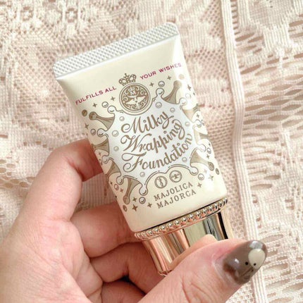 ミルキーラッピングファンデ/MAJOLICA MAJORCA/リキッドファンデーションを使ったクチコミ(4枚目)