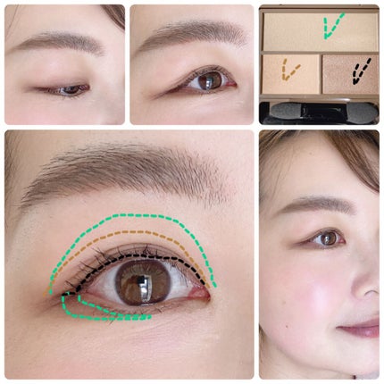 フーミー マルチアイブロウパウダー ブラウンカーキ/WHOMEE/パウダーアイブロウの画像